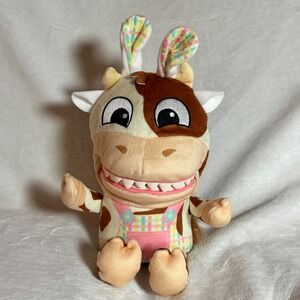 NEW Chatter Chompers Cow Plush 6.5in‎ Interactive Funny Sound Toy Kids Animal